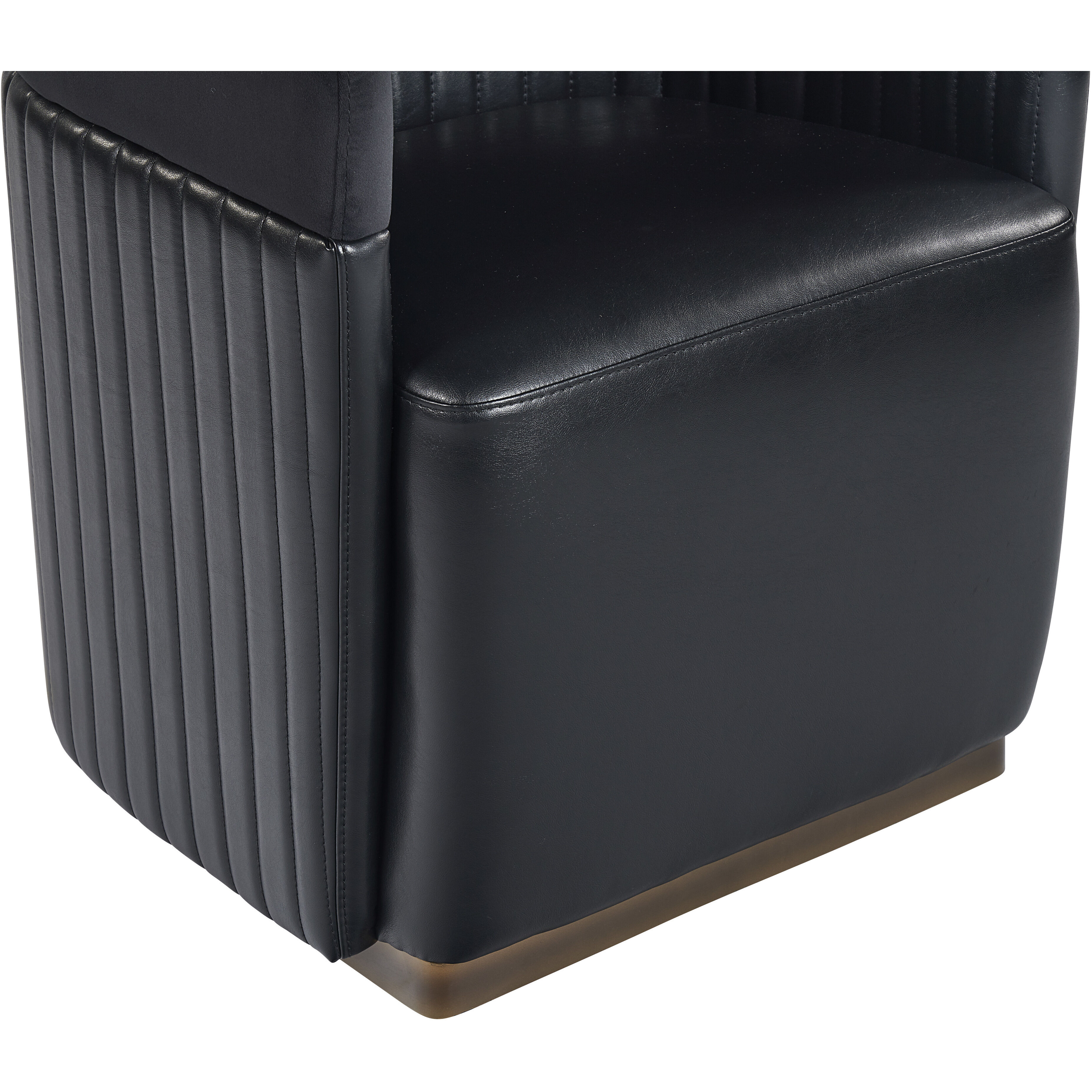 Genval Abbington Black / Cantina Black Wheeled Lounge Chair, Wheeled